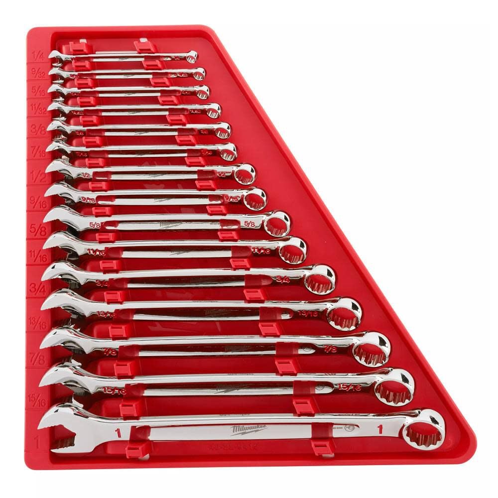 Milwaukee 15-Piece Combination Wrench Set - SAE - 48-22-9415