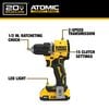 DEWALT Atomic 20V Max Brushless 1/2 Inch Drill Driver Kit & Compact Hammer Drill Driver Bundle, small image number 4