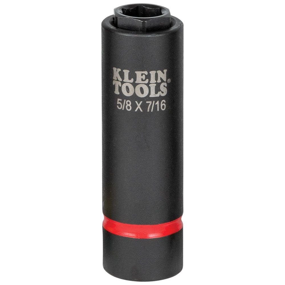 Klein Tools 2-in-1 Socket 5/8in X 7/16in 6 Pt - 66062