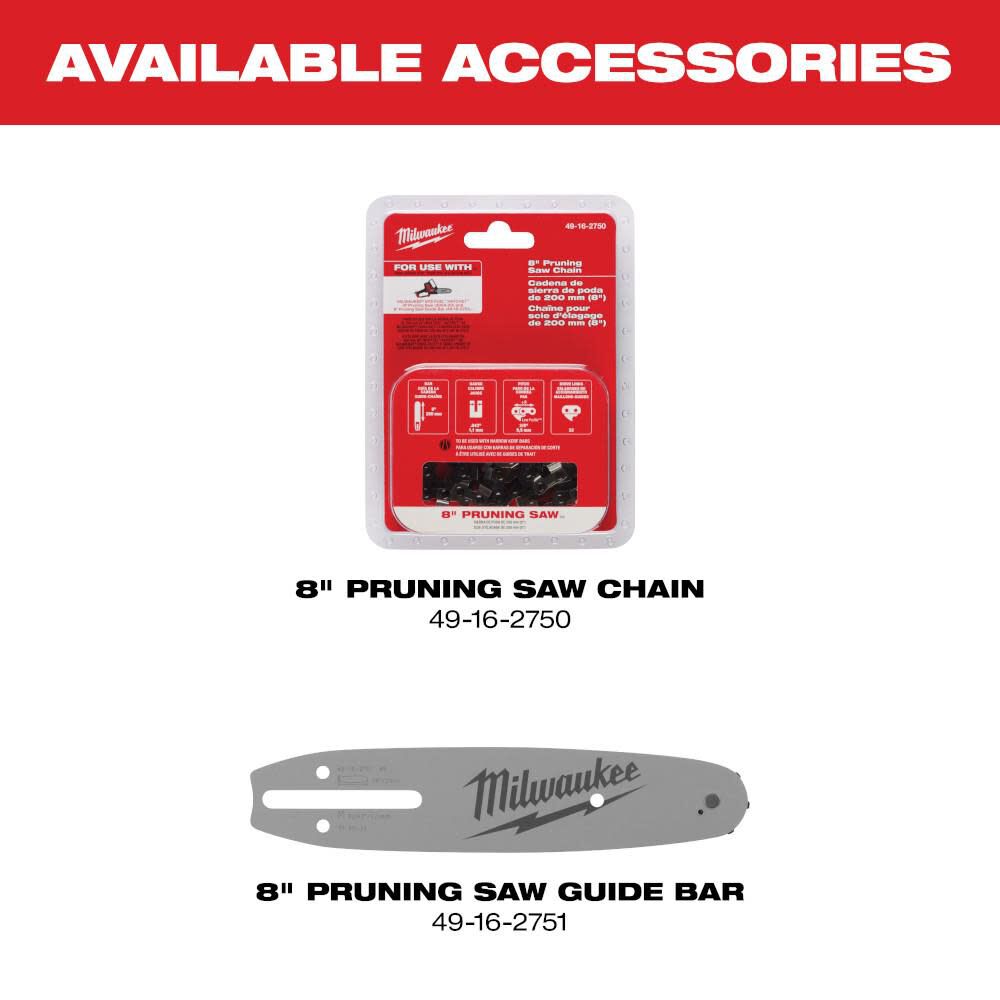Milwaukee M18 FUEL Hatchet 8 Inch Pruning Saw (Bare Tool), large image number 14