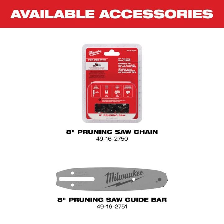 Milwaukee M18 FUEL Hatchet 8 Inch Pruning Saw (Bare Tool), large image number 13