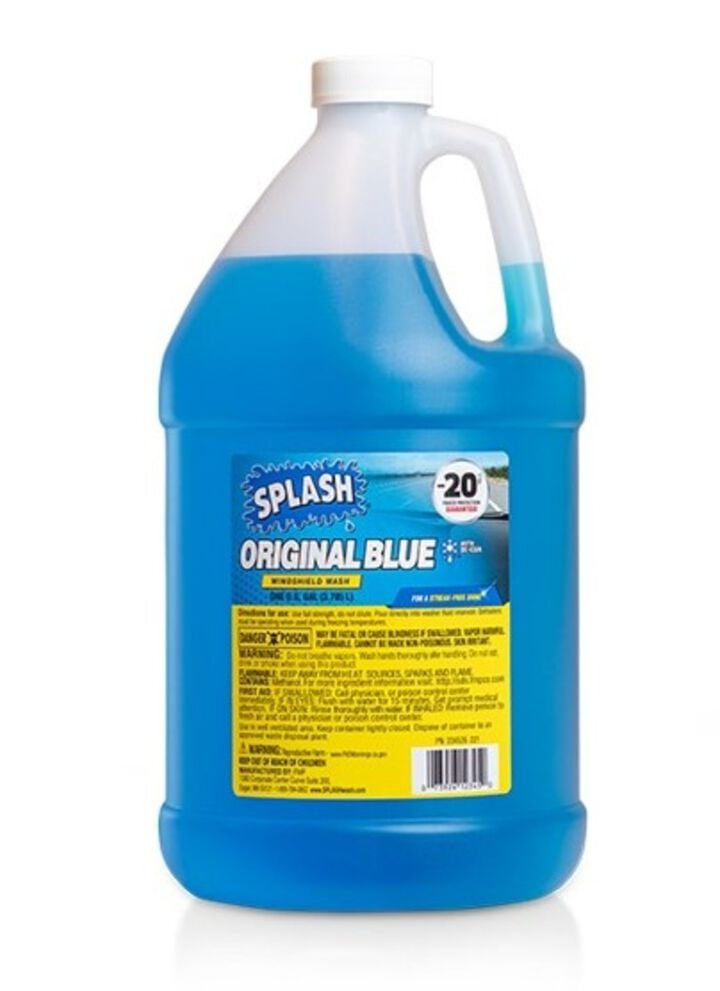 Splash ORIGINAL BLUE 1 Gallon -20 Degree F Liquid Windshield Washer Fluid, large image number 1
