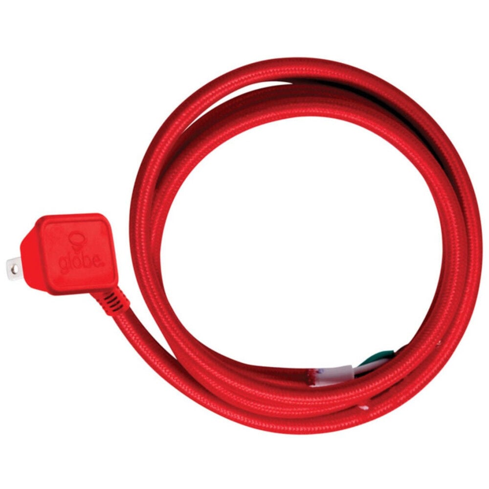 Globe Electric Mix N Match Pendant Light Cord 15′ Red 16/2 – 3000203