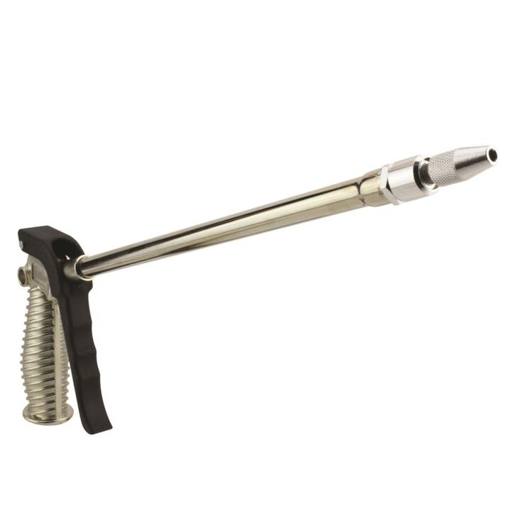 Milton S-182 Turbo Pistol Grip Blow Gun - 10in Extended Reach and Adjustable Nozzle - 40 CFM - 230 Max PSI, large image number 1