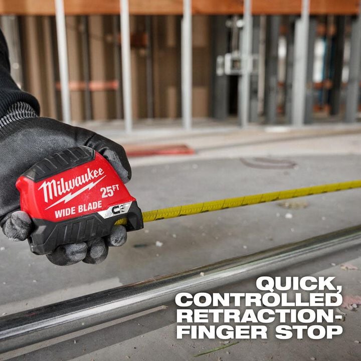 Milwaukee 5m/16 Ft. Wide Blade Magnetic Tape Measure, large image number 5