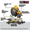 DEWALT 60V MAX Brushless Cordless 12 inch Double Bevel Sliding Miter Saw (Bare Tool) with Heavy Duty Miter Saw Stand Bundle, small image number 3