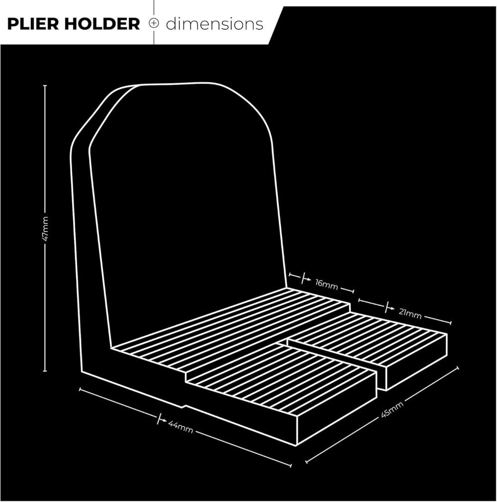 Stealthmounts TPE Drawer Hive Plier Holder, Black, 10 Pieces, large image number 2