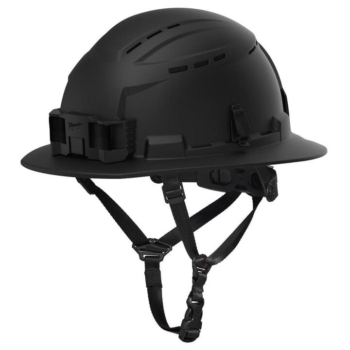 Milwaukee BOLT Full Brim Vented Safety Helmet  Type 2, Class C, Black