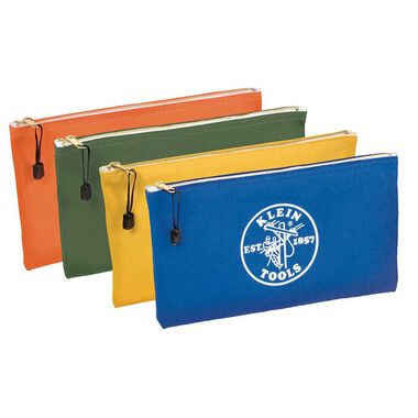 Klein Tools 4-Pack Canvas Zipper Bags