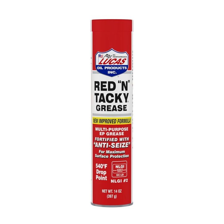 Lucas Oil 14 Oz Cartridge Red N Tacky Grease