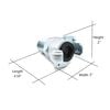 Interstate Pneumatics 3/4 Inch MNPT Cast Straight Through Jack Hammer Coupler, small image number 6