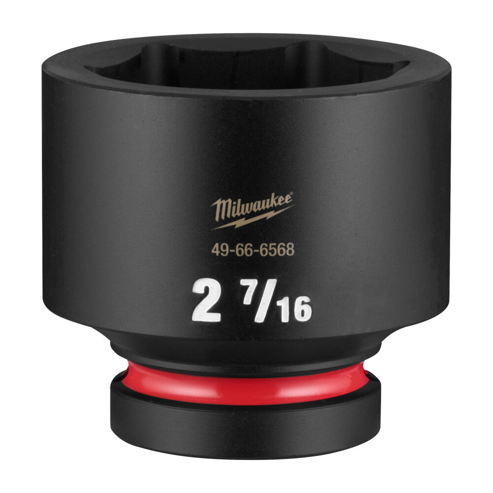 Milwaukee SHOCKWAVE Impact Duty 1 Inch Drive 2-7/16 Inch Standard 6 Point Socket - 49-66-6568