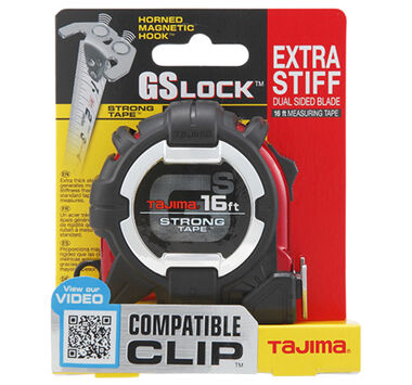 Tajima GS LOCK Measuring Tape 16' x 1in, large image number 1