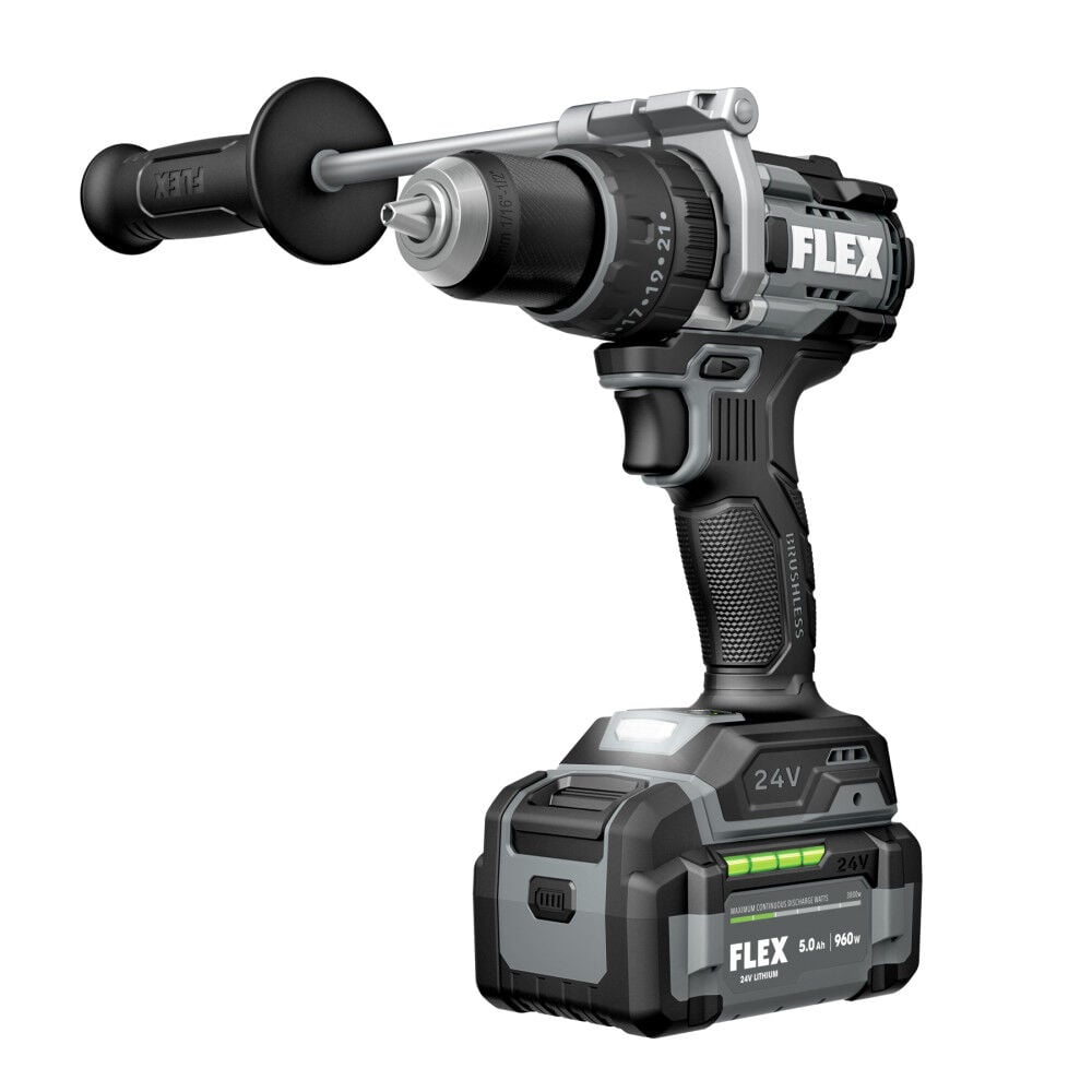 FLEX 1/2 Inch 2-Speed Hammer Drill with Turbo Mode Kit, large image number 2