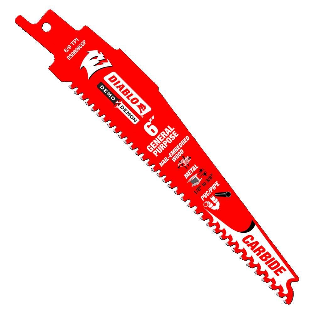 Diablo Tools 6in Demo Demon Carbide General Purpose Recip, large image number 1