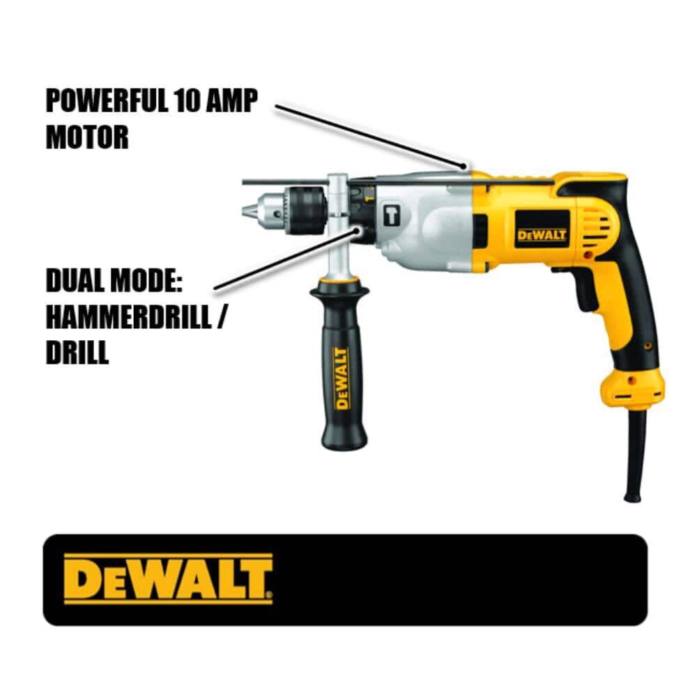 DEWALT 1 2 In. VSR Pistol Grip Hammerdrill Kit DWD520K Acme Tools
