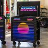 Sunex 39 Inch 6 Drawer Premium Service Cart with SYNTH RETRO Design, small image number 2