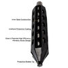 Oztec Industries 2-1/2 Inch x 14 Inch Rubber Concrete Vibrator Head, small image number 2