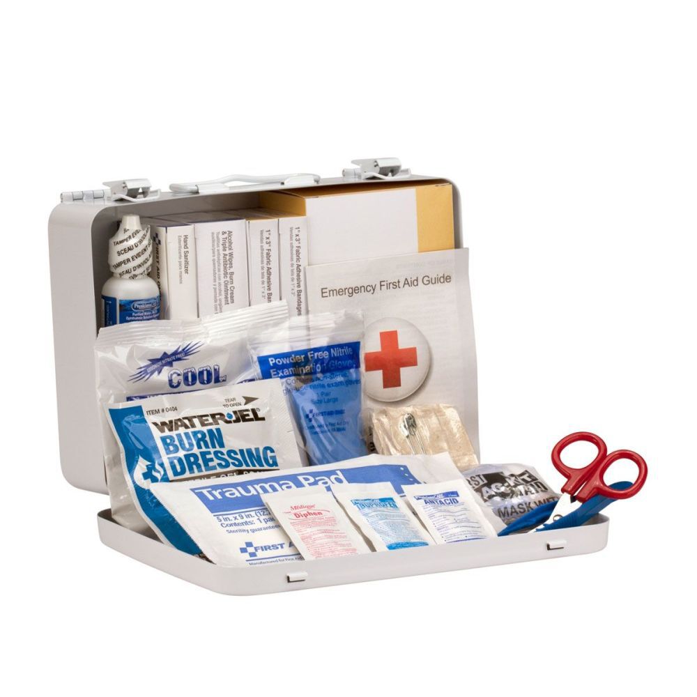 First Aid Only First Aid Kit 25 Person Bulk Metal Case ANSI A+, large image number 3