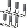Gator Magnetics MEGA 45 Lbs 3 Inch Black Steel Magnetic Open Hook, 3 Pack & 4 1/2 Inch Black Steel Magnetic Closed Hook, 3 Pack Bundle, small image number 1