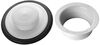 InSinkErator White Garbage Disposal Sink Flange & 3 1/4 Inch Plastic Sink Stopper for Garbage Disposal Bundle, small image number 1