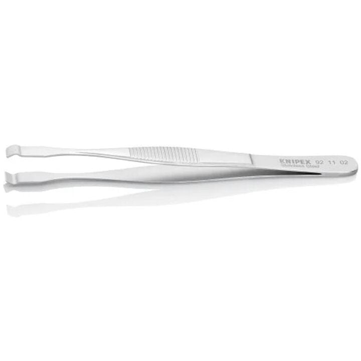 Knipex 5-3/4 Inch Stainless Steel Straight Positioning SMD Tweezer, large image number 1
