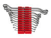 Tekton 45-Deg Offset Box End Wrench Set, Organizers, 11 Pieces (6-32 mm), small image number 2