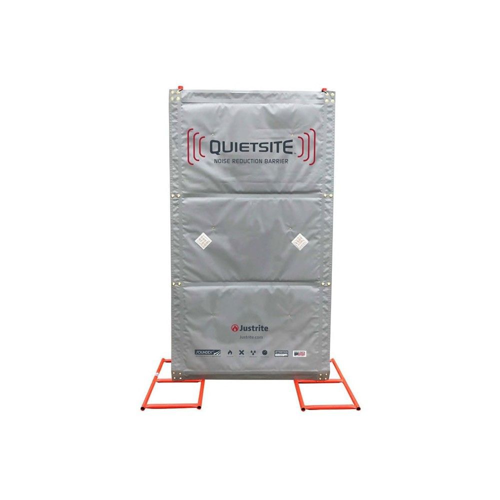 Justrite 4 x 8 Ft. Gray PVC Coated Polyester Premium Sound Barrier Panel, large image number 2
