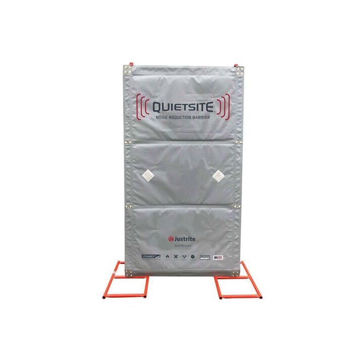 Justrite 4 x 8 Ft. Gray PVC Coated Polyester Premium Sound Barrier Panel, large image number 1