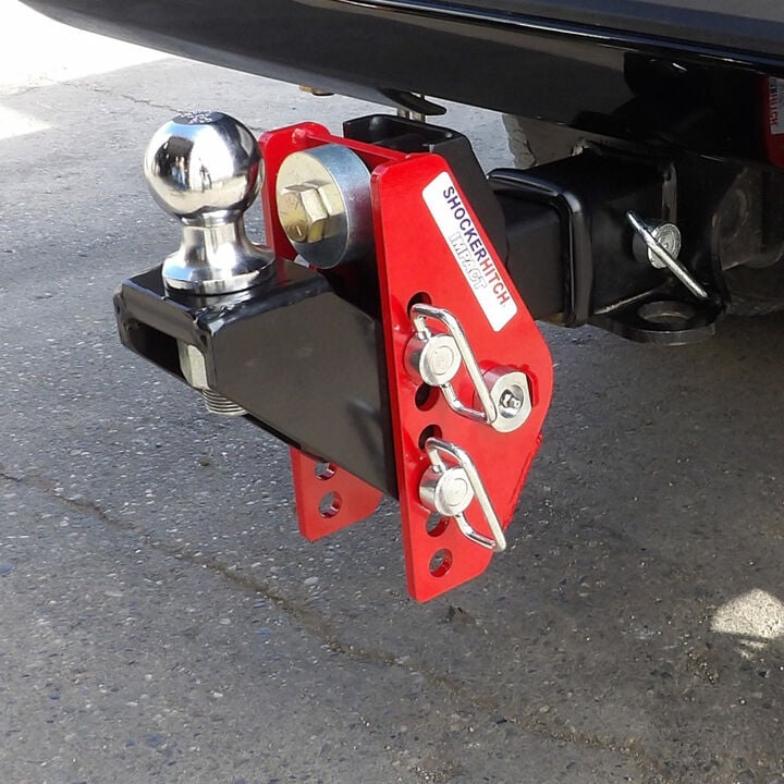 Shocker Hitch Impact 14K 2.5 Inch Cushion Hitch & Raised Ball Mount 2 Inch Hitch Ball, large image number 1