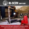 Red Lion 1/3HP 2460 GPH Sump and Effluent Pump with Vertical Switch, small image number 5