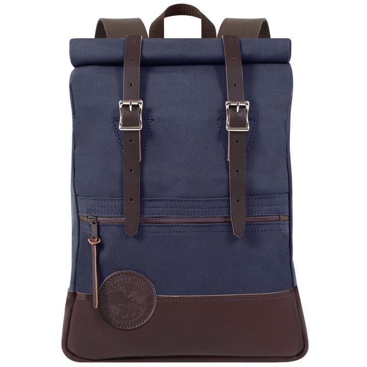 Duluth Pack Deluxe Roll-Top Scout Backpack Navy