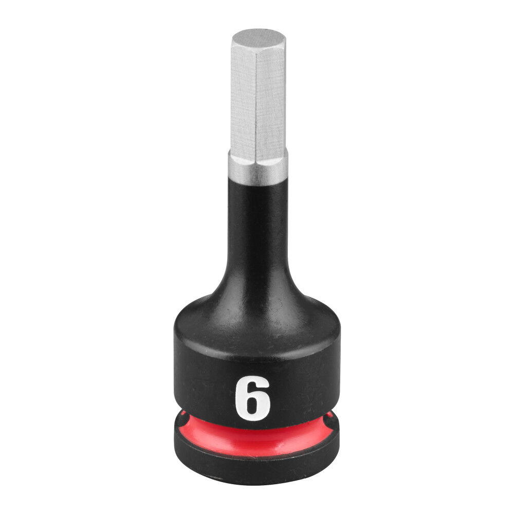 Milwaukee SHOCKWAVE Impact Duty 3/8 Inch Drive 2 Inch Hex 6mm Bit Socket - 49-66-7269