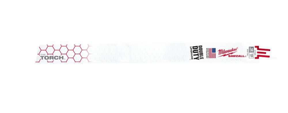Milwaukee 12 in. 18 TPI THE TORCH SAWZALL Blade 5PK, large image number 14