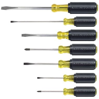 Klein Tools Cushion-Grip Screwdriver Set 7 Pc