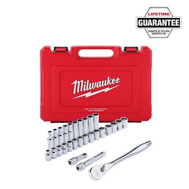 Milwaukee 28 pc. 1/2 in. Socket Wrench Set (Metric), large image number 13