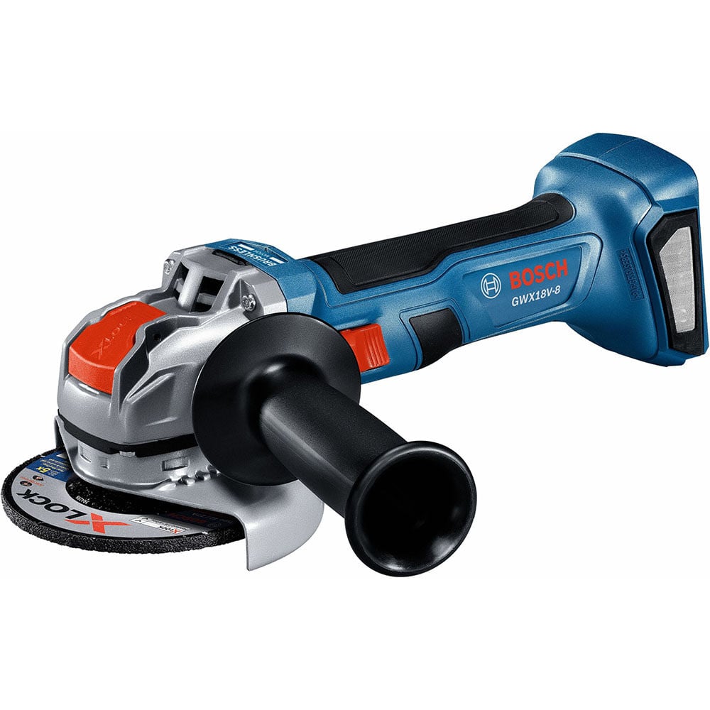 Bosch 18V X-LOCK 4-1/2 Inch Angle Grinder (Bare Tool), Reconditioned – GWX18V-8N-RT