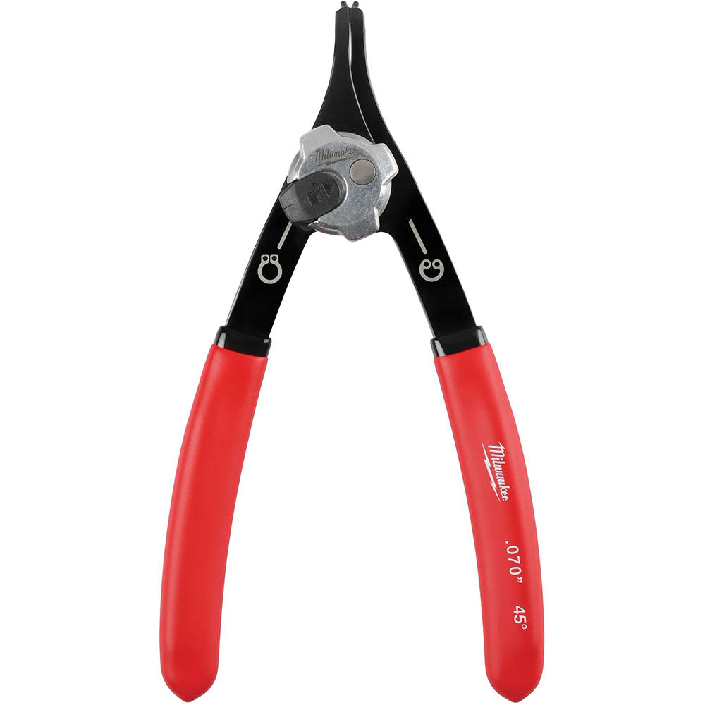Milwaukee .070 in Convertible Snap Ring Pliers 45 Degree, large image number 1