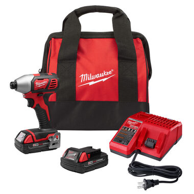 Milwaukee M18 1/4 in. Hex Impact Driver CP Kit
