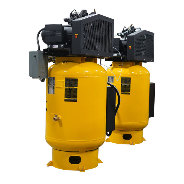EMAX 208V 10HP 3PH 120 Gallon Alt Vertical Air Compressor with Radiator, large image number 2