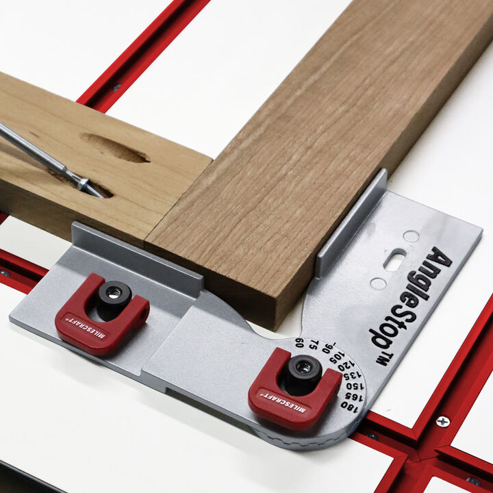 Milescraft AngleStop T-Track Stop for Any Angle, large image number 1