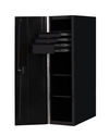 Extreme Tools RX Series 19 Inch W x 25 Inch D 3 Drawer and 3 Shelf Side Locker Matte Black with Black, small image number 2