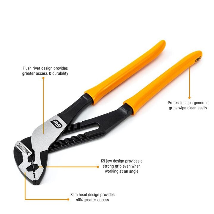 GEARWRENCH 16in Tongue & Groove Pliers Pitbull K9 Straight Jaw Dipped Handle, large image number 5