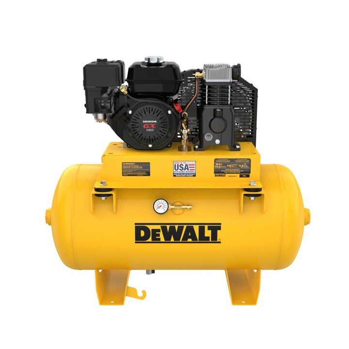 DEWALT 30 Gallon Single Stage Portable Gas Powered Truck Mount Air Compressor, large image number 1