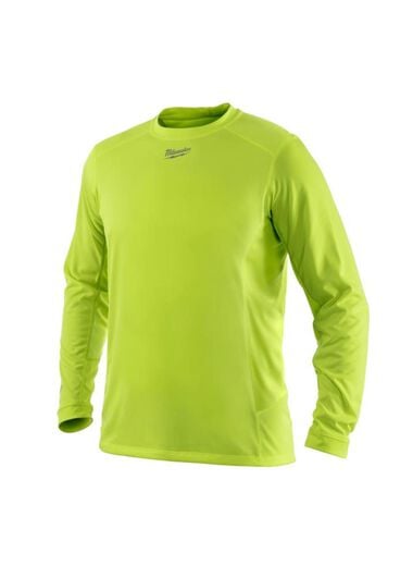 Milwaukee WorkSkin Light Weight Performance Long Sleeve Shirt - High Visibility - 2XL, large image number 0