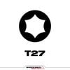 Milwaukee SHOCKWAVE 6 in. Impact Torx T27 Impact Driver Bit 10PK, small image number 2