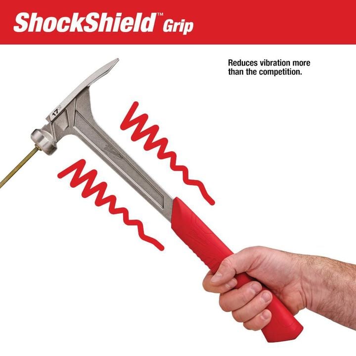 Milwaukee 17 oz Smooth Face Framing Hammer, large image number 4