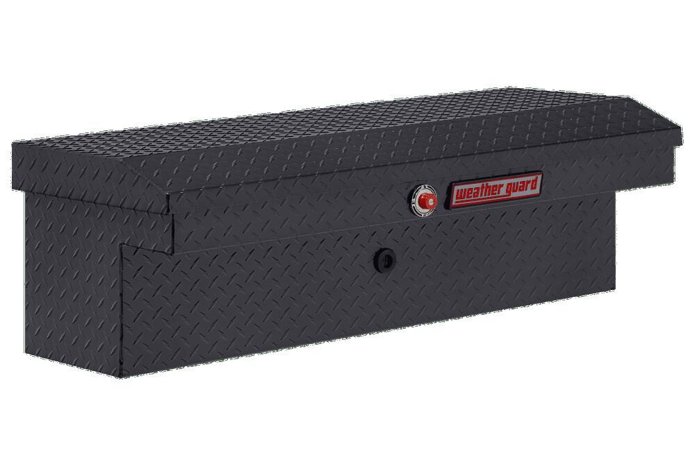 Weather Guard 41in Low Profile Lo-Side Truck Tool Box Aluminum Gray, large image number 1
