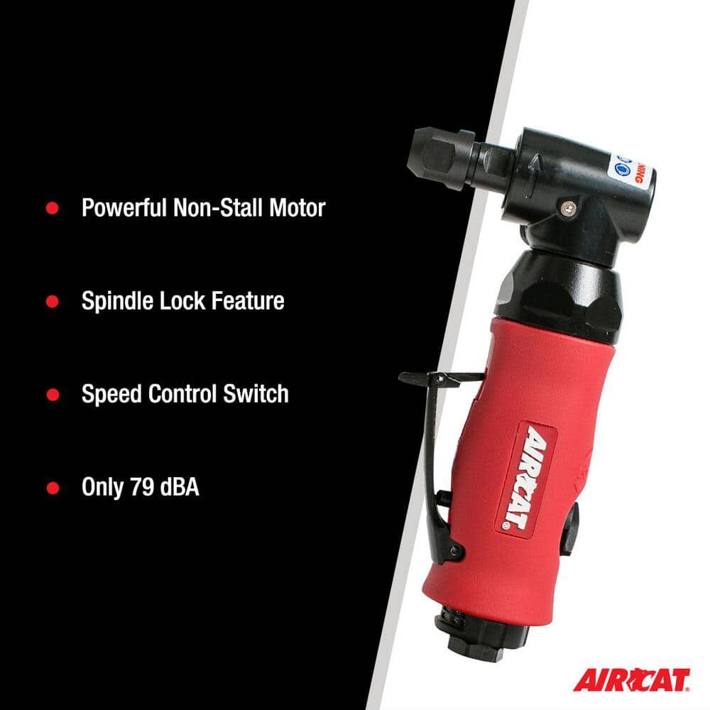 AIRCAT 0.75 HP Pneumatic Angle Die Grinder with Spindle Lock, large image number 6