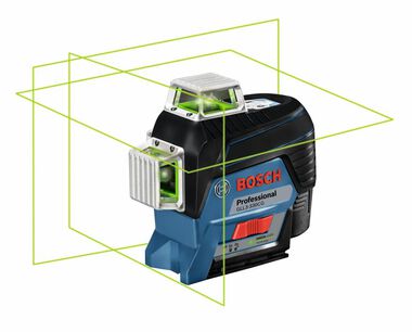 Bosch 12V Max 360 Degree Connected Green-Beam Three-Plane Laser Kit with 2.0Ah Extra Battery